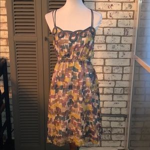 Pretty and sweet spaghetti strap 💯 SILK dress